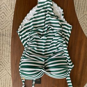 Niptuck swim suit (brand new!) - green and white striped Size US 12